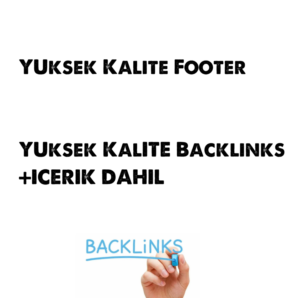 Footer Backlink Hizmeti Danışmanlık